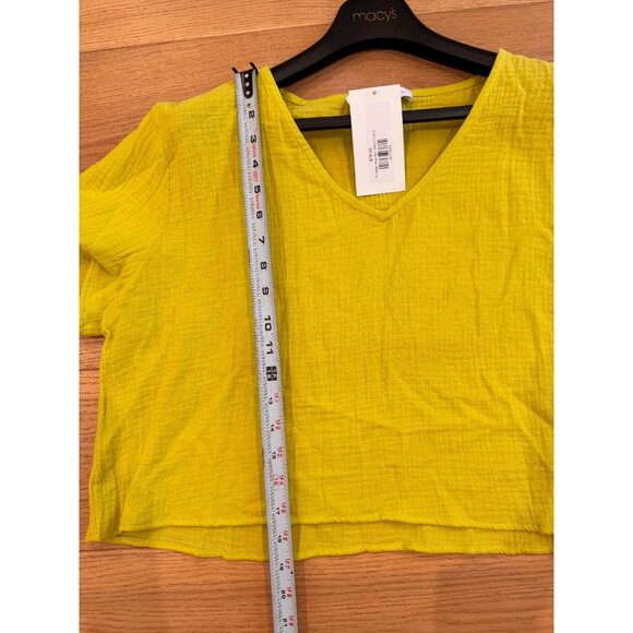 NWT Meet Me In Santorini Lime Green Shirt and Short 2 piece Set Womens Size XL - Picture 11 of 13